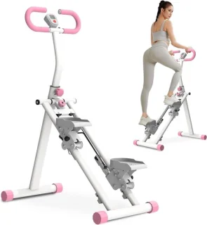 Verticale climber - stepper machine - opvouwbaar - wit