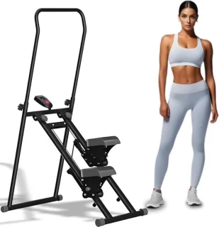 Verticale Klimmer Stepper Hometrainer - Zwart