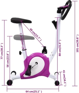 vidaXL Hometrainer Paars
