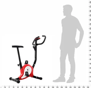 vidaXL Hometrainer rood