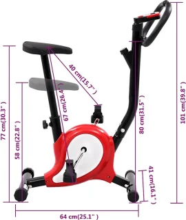 vidaXL Hometrainer rood