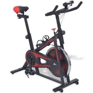 vidaXL Hometrainer zwart rood