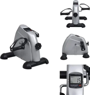 vidaXL Mini Hometrainer Zilver