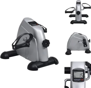 vidaXL Mini Hometrainer Zilver