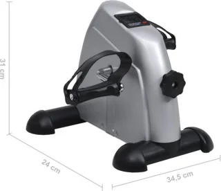 vidaXL Mini Hometrainer Zilver