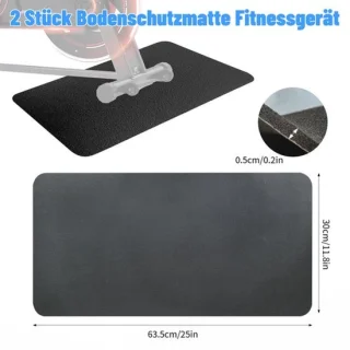 Vloerbeschermingsmat hometrainer - 2 stuks 63,5 x 30 cm