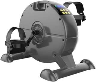 Voetpeddeltrainer mini hometrainer grijs