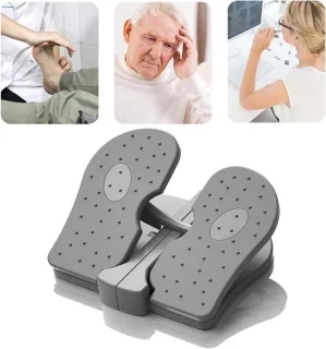 Voetstepper Machine - Mini Stepper Trainer - Thuis Fitness - Opvouwbaar Ontwerp - 22 x 12 x 6 cm - Grijs