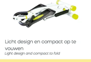 Wayflex Opvouwbare Stepper Hometrainer Wit/Zwart