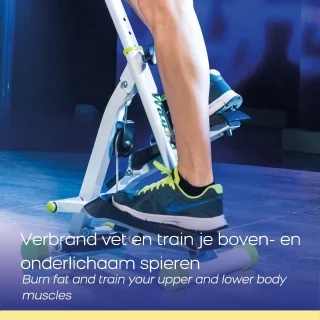 Wayflex Opvouwbare Stepper Hometrainer Wit/Zwart
