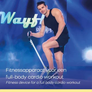 Wayflex Opvouwbare Stepper Hometrainer Wit/Zwart