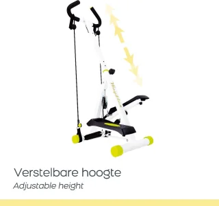 Wayflex Opvouwbare Stepper Hometrainer Wit/Zwart