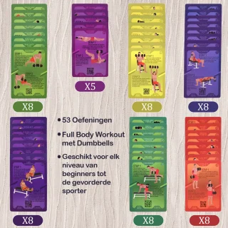 WEBU Workout Dobbelstenen en Workout Kaarten Set
