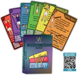 WEBU Workout Dobbelstenen + Workout Kaarten Set