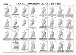 Workout poster zittende oefeningen voor thuis vrouwenversie
