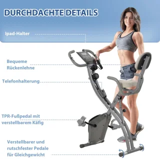 X-Bike 2-in-1 Opvouwbare Hometrainer