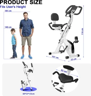 X-bike 3-in-1 Hometrainer Wit