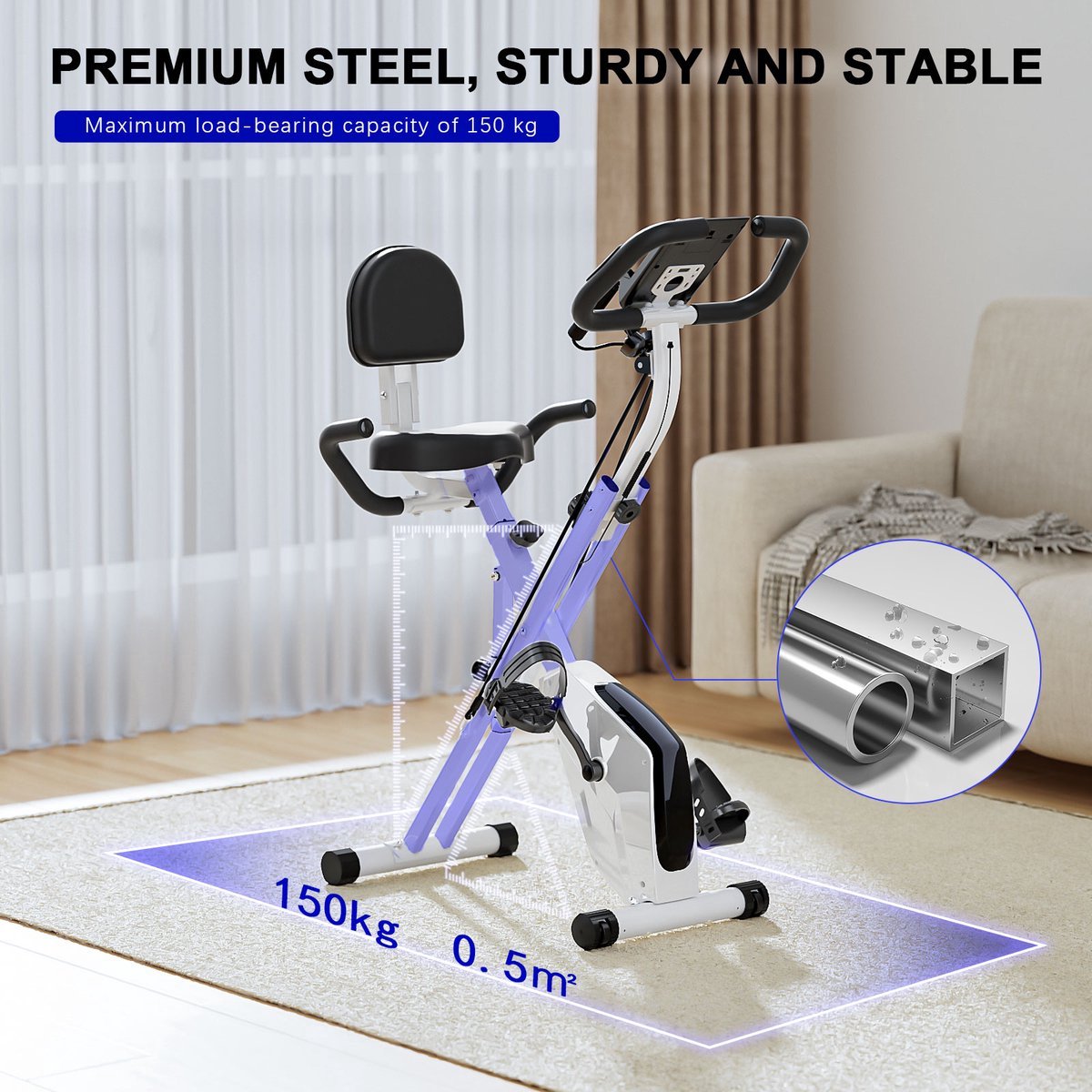 Wat vinden we goed aan de X-Bike 3-in-1 Opvouwbare Hometrainer Wit