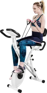 X-bike 3-in-1 Opvouwbare Hometrainer Wit/Zwart