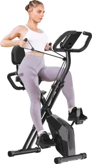 X-bike 3-in-1 Opvouwbare Hometrainer Zwart