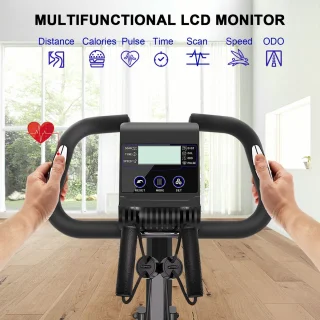 X-bike 3-in-1 Opvouwbare Hometrainer Zwart