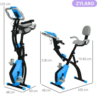 X-Bike Opvouwbare Fietstrainer - Blauw