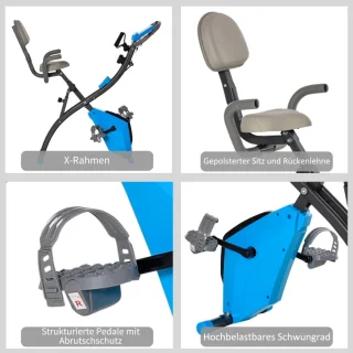 X-Bike Opvouwbare Fietstrainer - Blauw