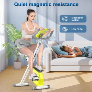 X-bike opvouwbare hometrainer groen-wit