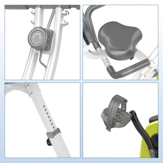 X-bike opvouwbare hometrainer groen-wit