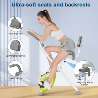 X-bike opvouwbare hometrainer groen-wit
