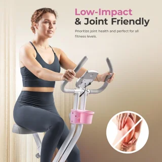 X-Bike Opvouwbare Hometrainer Roze