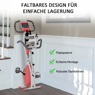 X-Bike Opvouwbare Hometrainer Roze