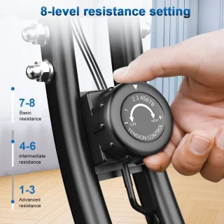 X-Bike Opvouwbare Hometrainer Zwart