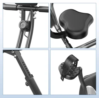 X-Bike Opvouwbare Hometrainer Zwart