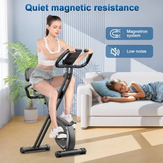 X-Bike Opvouwbare Hometrainer Zwart