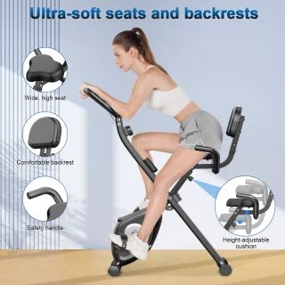 X-Bike Opvouwbare Hometrainer Zwart