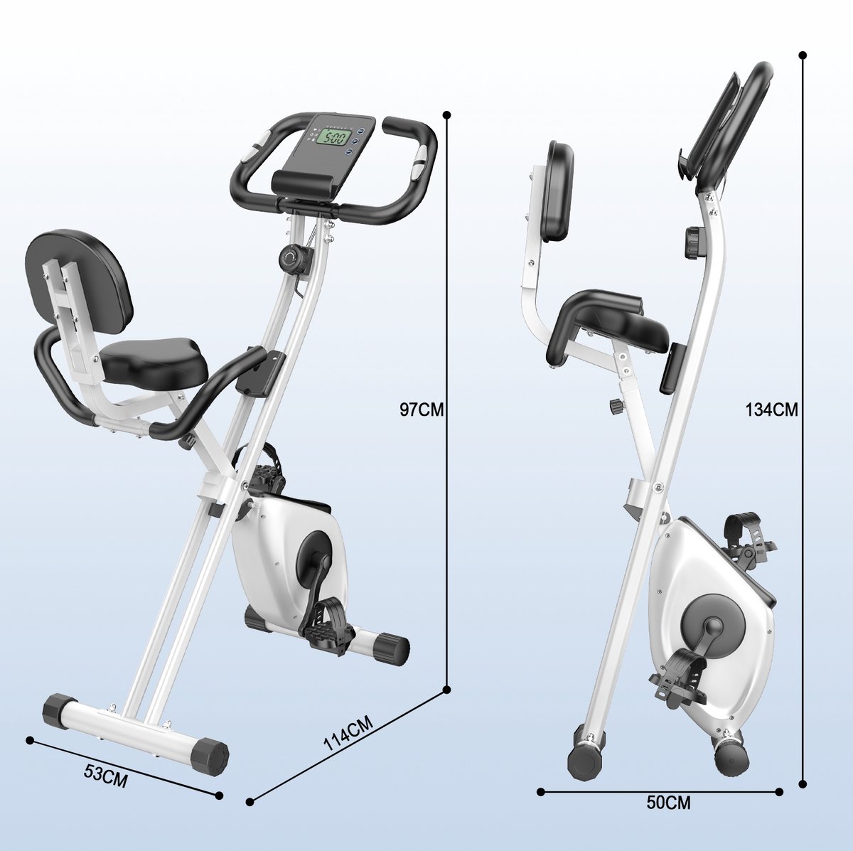Wat vinden we goed aan de X-bike Opvouwbare Hometrainer Zwart-Wit