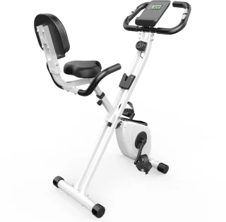 X-bike Opvouwbare Hometrainer Zwart-Wit