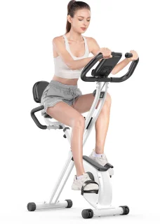 X-bike Opvouwbare Hometrainer Zwart-Wit