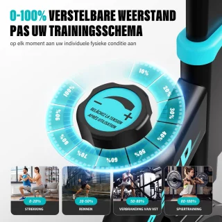 YEE RUN Hometrainer - Fitnessfiets