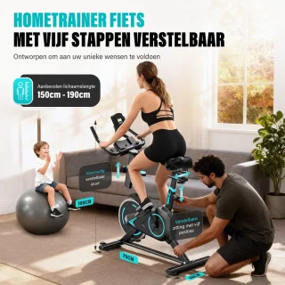 YEE RUN Hometrainer - Fitnessfiets