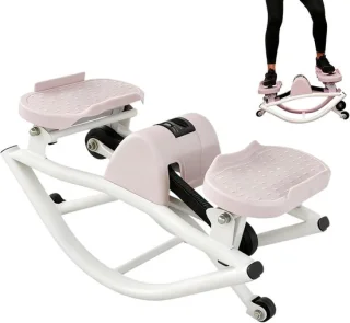 Zijwaartse stepper core trainer zwart