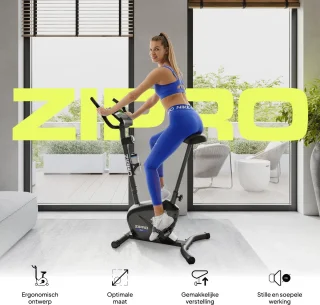 Zipro Beat Hometrainer magnetische fiets zwart/grijs