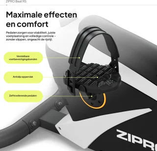 Zipro Beat RS Hometrainer Zwart-Wit