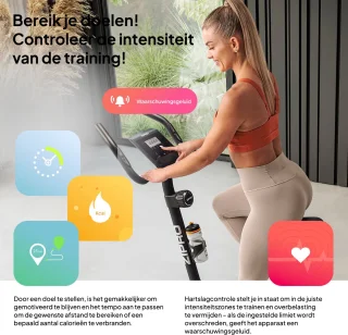 Zipro Beat RS Hometrainer Zwart-Wit