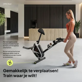 Zipro Beat RS Hometrainer Zwart-Wit