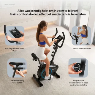 Zipro Boost Hometrainer Zwart/Blauw