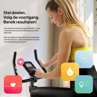 Zipro Drift Magnetische Hometrainerfiets zwart/grijs