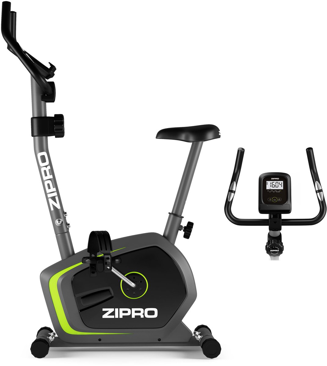 De Zipro Drift Magnetische Hometrainerfiets zwart/grijs in één oogopslag
