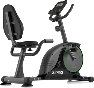 Zipro Easy Hometrainer Elektromagnetische Fiets Grijs Groen